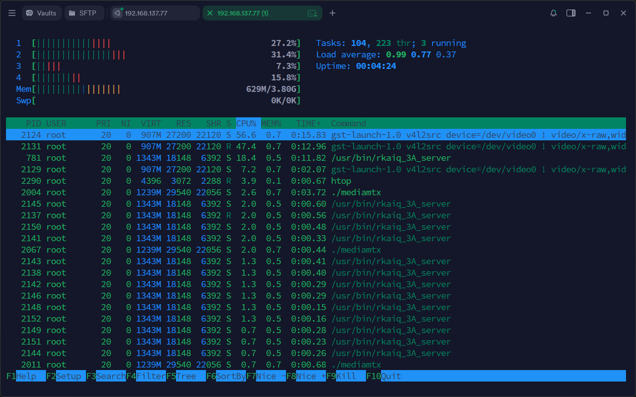 gstreamer占用情况