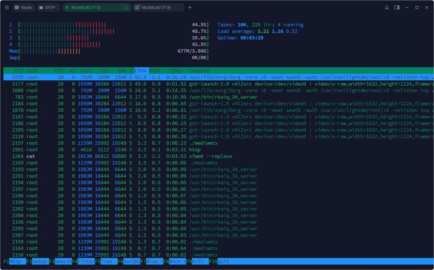 修改前的占用情况