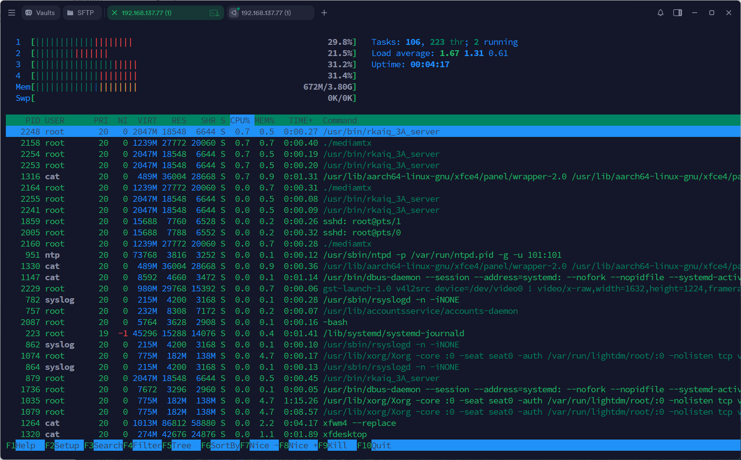 修改后的占用情况